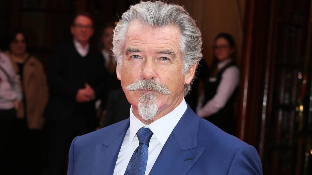 Pierce Brosnan: Der Schauspieler kam mit ungewöhnlichem Bart zur Veranstaltung.