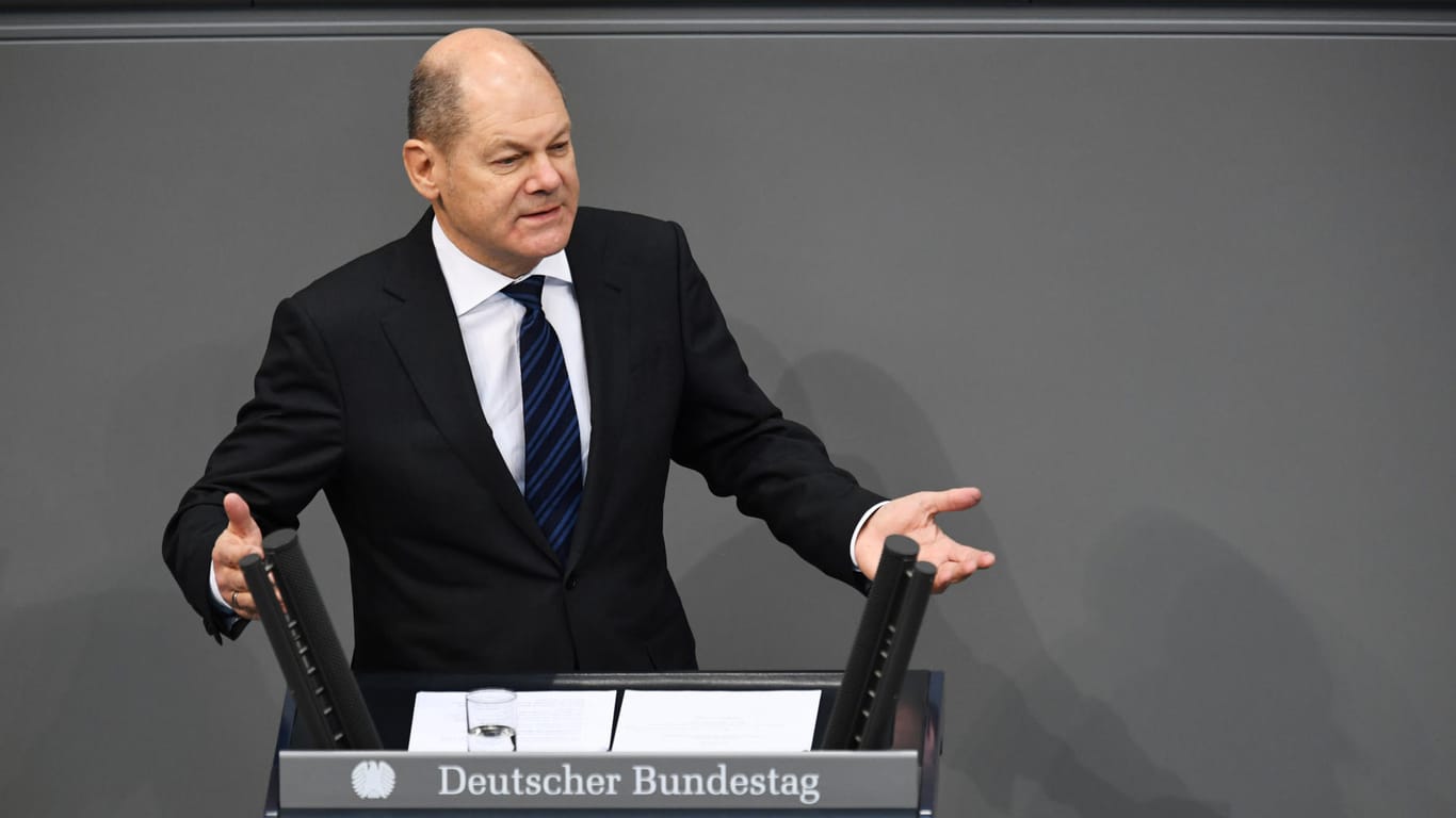 Olaf Scholz: Der Finanzminister sagt, Deutschland hat genug Geld, um mit der Corona-Krise umzugehen.