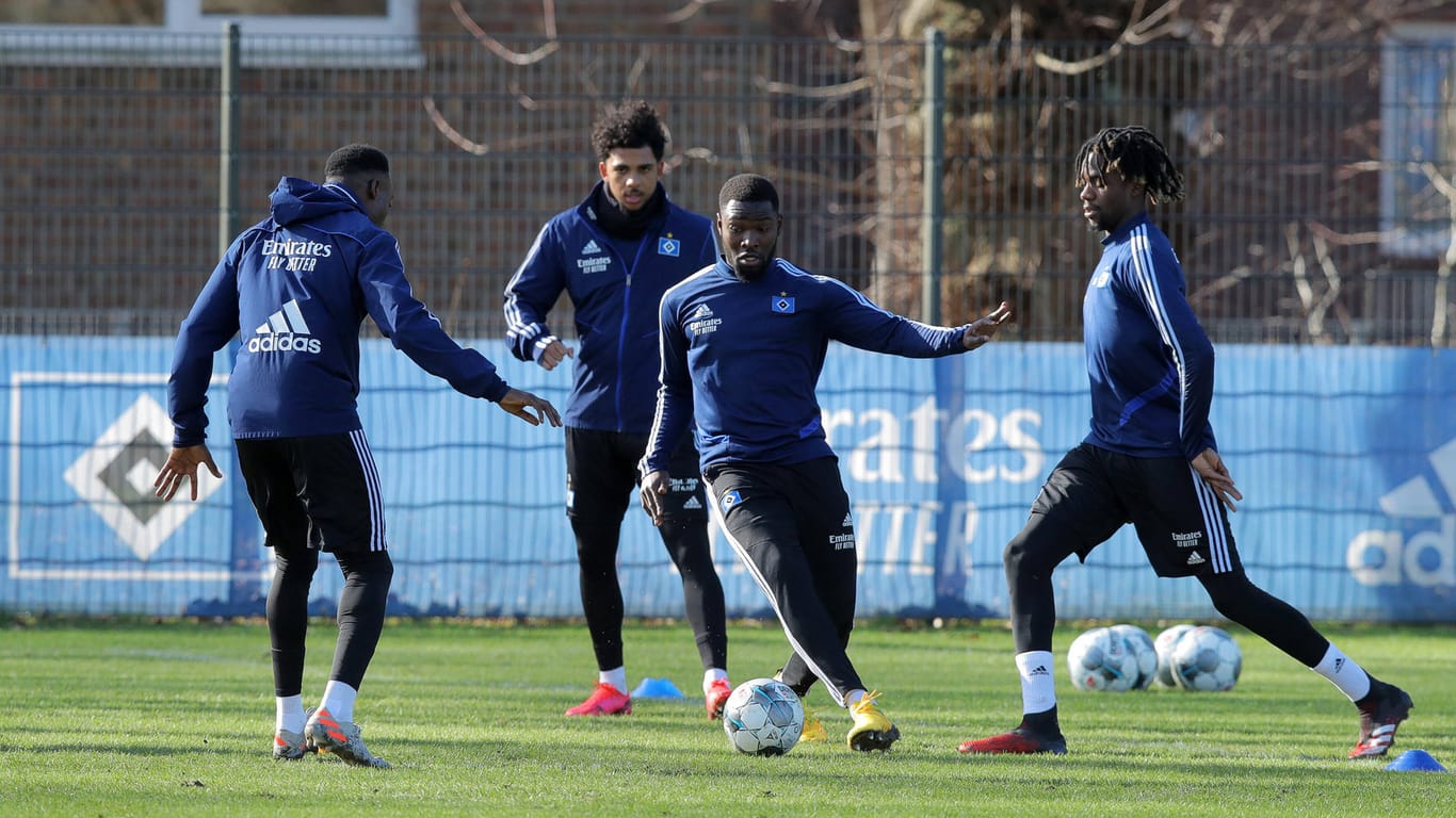 Hamburger SV beim Training: Am Freitag trifft der HSV auf Greuther Fürth.