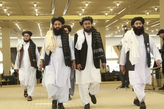 Taliban-Delegation in Doha: Dort hatten die militanten Islamisten und die USA am 29.