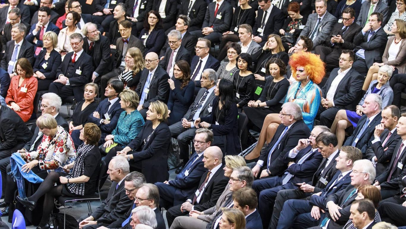 12. Februar 2017: Die 16. Bundesversammlung zur Wahl des Bundespräsidenten im Bundestag.