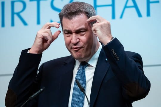 Für Steuersenkungen: Der bayerische Ministerpräsident Markus Söder (CSU) im Wirtschaftsbeirat der Union.