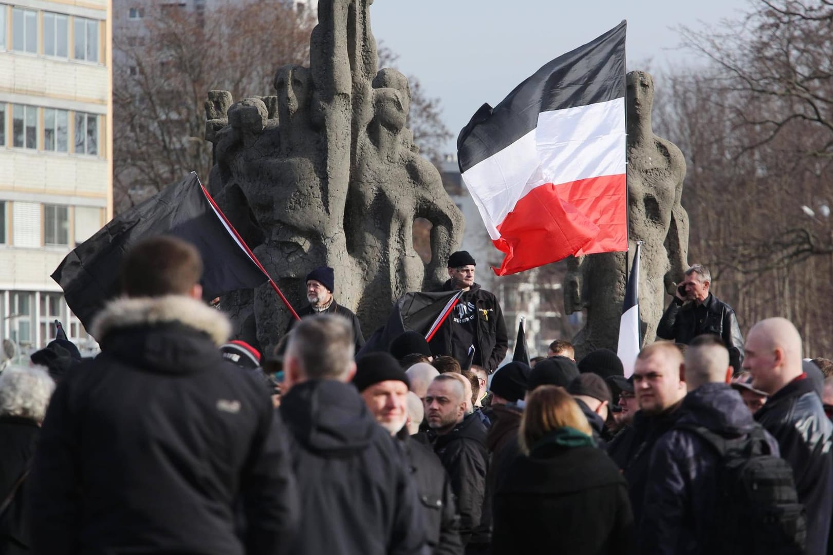 Neonazi-Demonstration in Dresden: Die Zahl Rechtsextremer in Deutschland schätzt der Verfassungsschutz auf 32.000.