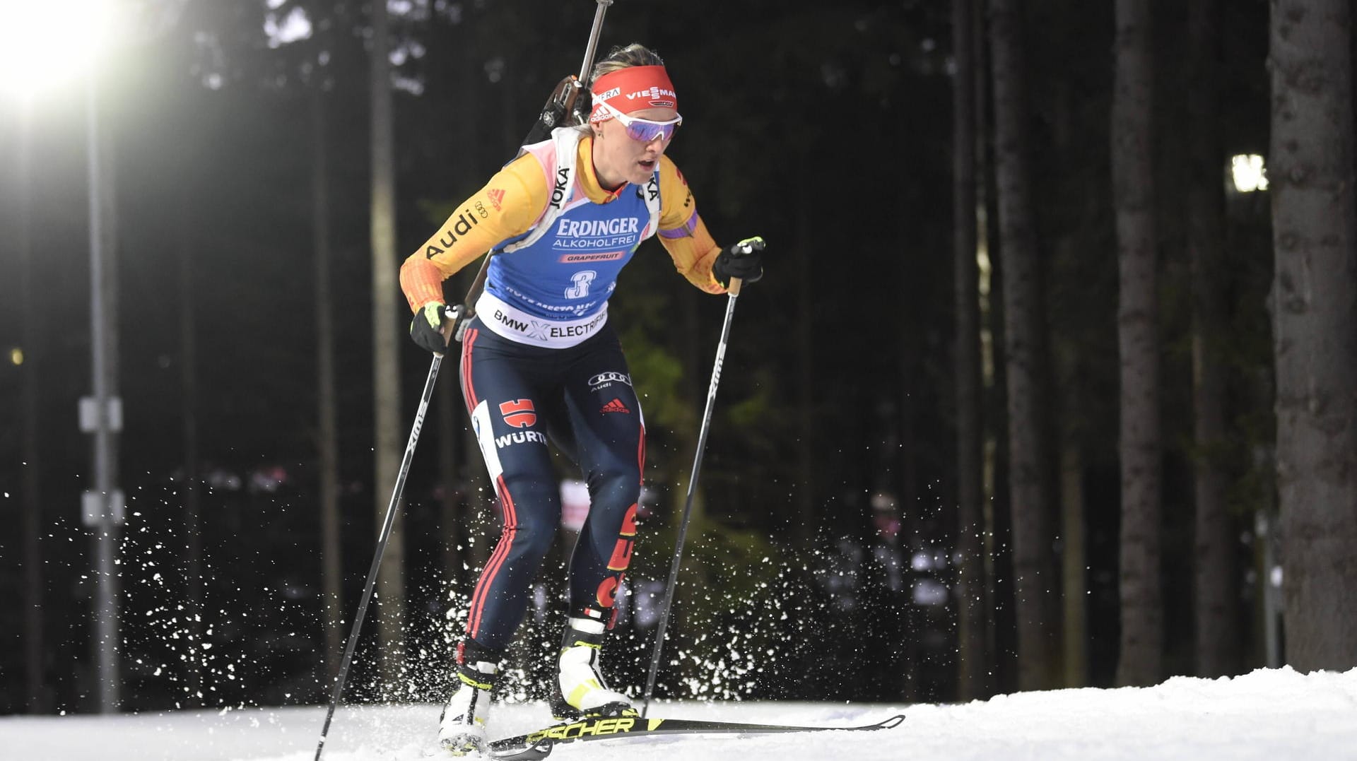 Denise Herrmann (Archivfoto): Die deutsche Top-Biathletin siegte beim vorgezogenen Saisonfinale.