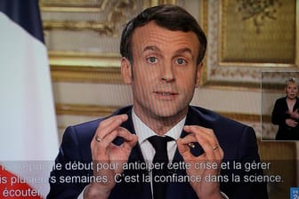 TV-Ansprache von Emmanuel Macron am 12.