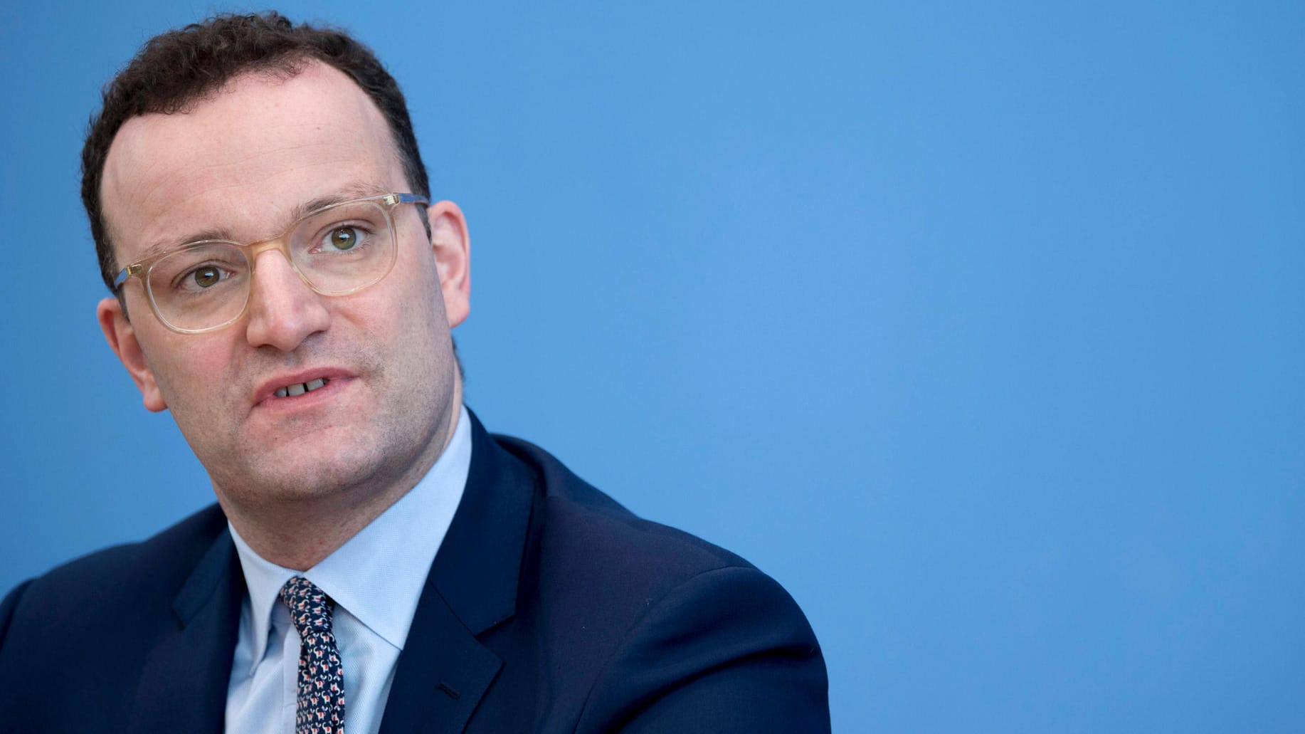 Gesundheitsminister Jens Spahn bei der Bundespressekonferenz.