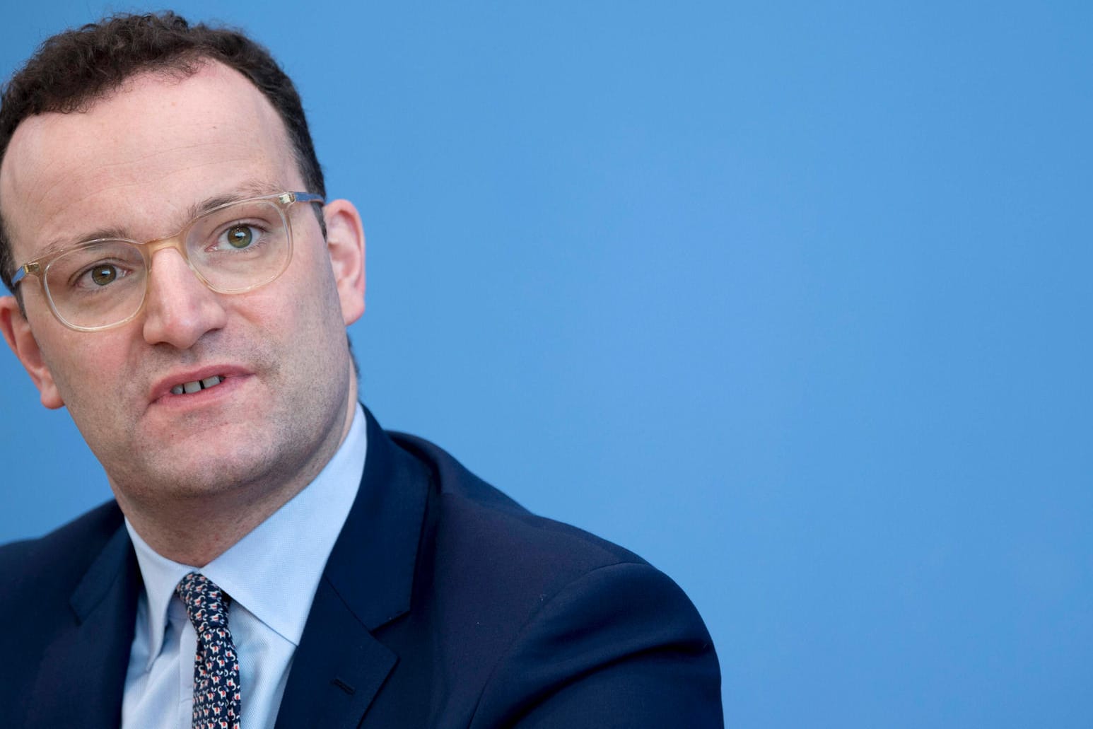 Gesundheitsminister Jens Spahn bei der Bundespressekonferenz.