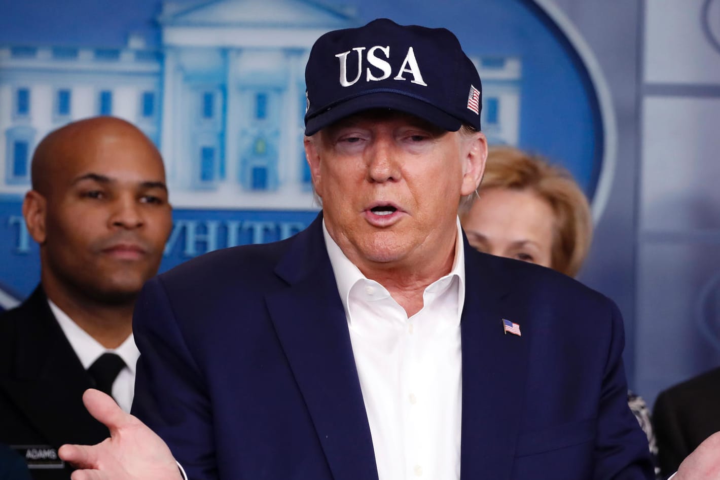 Donald Trump: Ein Test hat ergeben, dass das amerikansiche Staatsoberhaupt nicht mit dem Coronavirus infiziert ist.