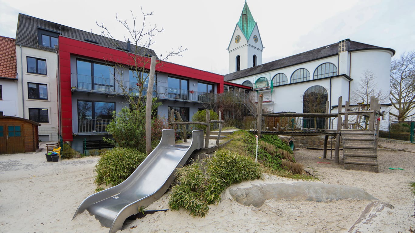 Kindertagesstätte in Dortmund: In NRW schließen Schulen und Kitas aufgrund der Corona-Pandemie.