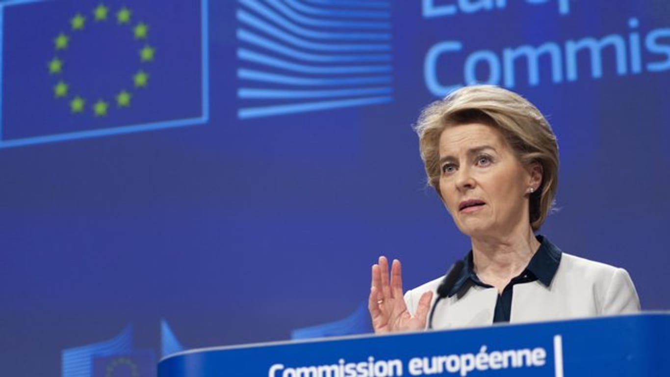 "Müssen außergewöhnliche Maßnahmen ergreifen, um die Gesundheit unserer Bürger zu schützen": EU-Kommissionspräsidentin Ursula von der Leyen.
