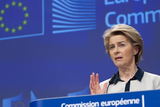 "Müssen außergewöhnliche Maßnahmen ergreifen, um die Gesundheit unserer Bürger zu schützen": EU-Kommissionspräsidentin Ursula von der Leyen.