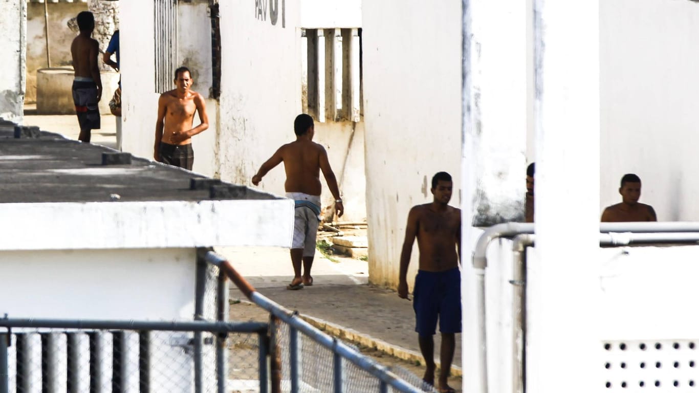 Häftlinge in einem brasilianischen Gefängnis: Im Bundesstaat São Paulo sind Hunderte geflohen, weil ihnen wegen des Coronavirus der Freigang vorerst versagt wurde. (Symbolfoto)
