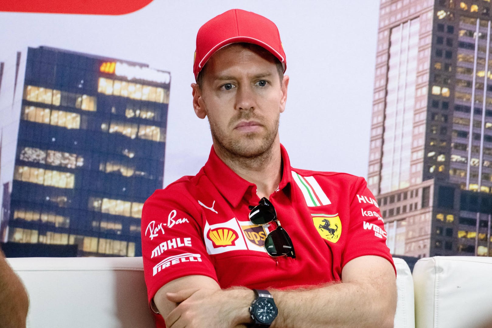 Reiste vor der Rennabsage in Melbourne aus Australien ab: Ferrari-Fahrer Sebastian Vettel.