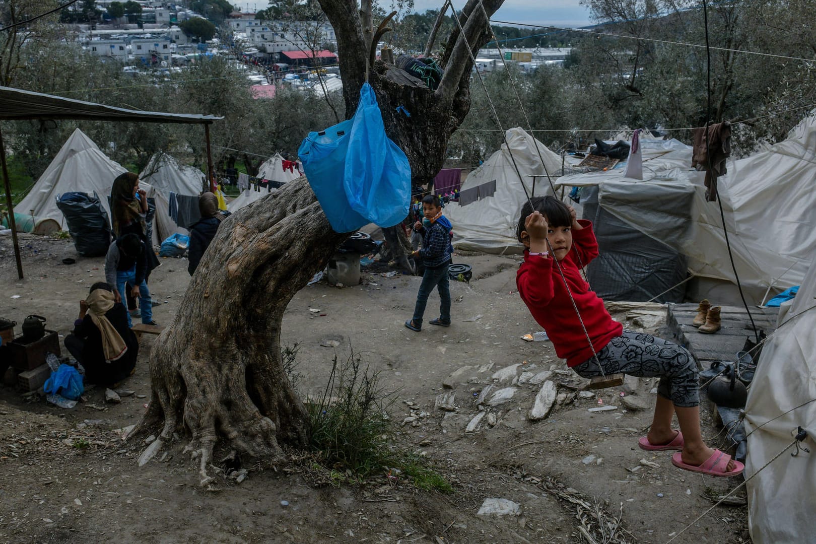 Flüchtlingslager Moria auf Lesbos: Die Migranten können derzeit keine Asylanträge stellen – Griechenland hat das Asylverfahren eigenmächtig ausgesetzt.