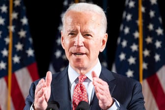 Joe Biden: Der Ex-Vizepräsident liegt bei den US-Vorwahlen der Demokraten weiter vorn.