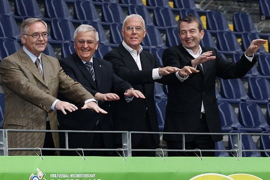 Das Präsidium des OK für die WM 2006 (l-r): Horst R.