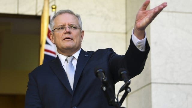 Premierminister von Australien Scott Morrison untersagt seinen Bürgern bis auf Weiteres jegliche Reisen ins Ausland. Premierminister von Australien Scott Morrison untersagt seinen Bürgern bis auf Weiteres jegliche Reisen ins Ausland.