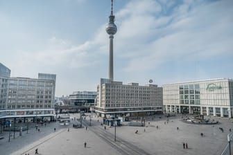 Berlin Alexanderplatz in Zeiten von Corona.