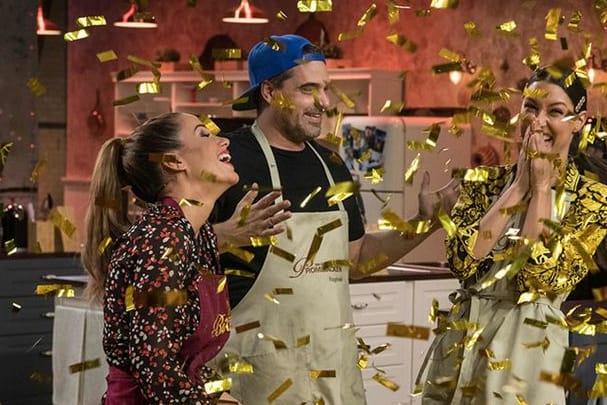 Angelina Heger, Raphaël Vogt und Rebecca Mir: Die drei standen im Finale von "Das große Promibacken". Mir gewinnt die Show.