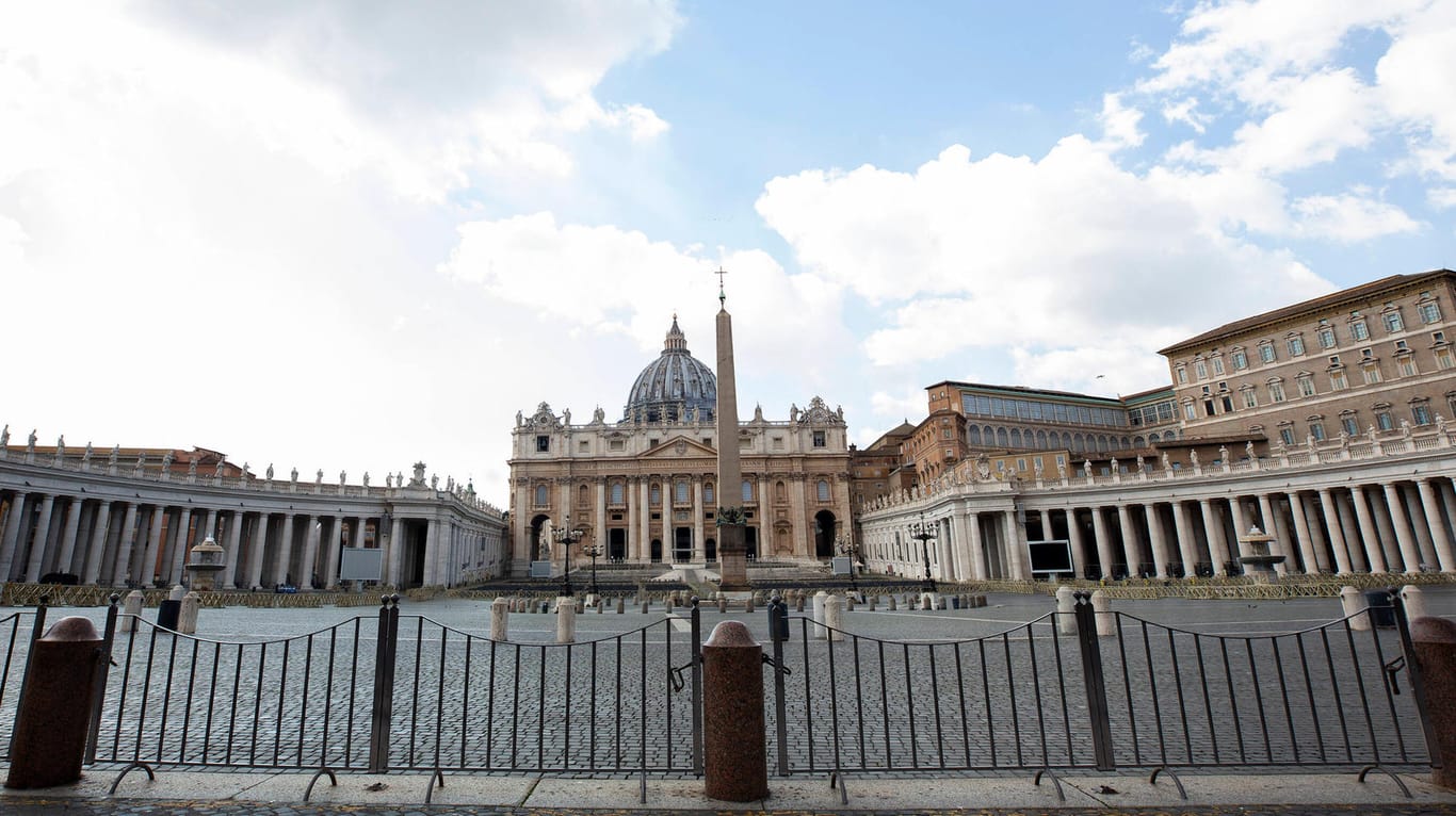 Der Petersplatz in Rom: In diesem Jahr werden die Osterfeierlichkeiten eingeschränkt.