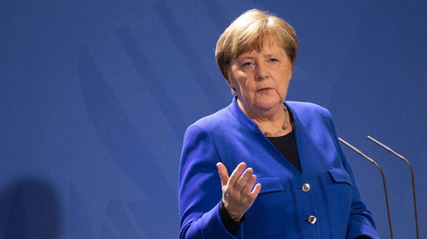 Angela Merkel gibt ein Statement zur Corona-Pandemie: Die Kanzlerin tritt wieder als Krisenmanagerin in Erscheinung.