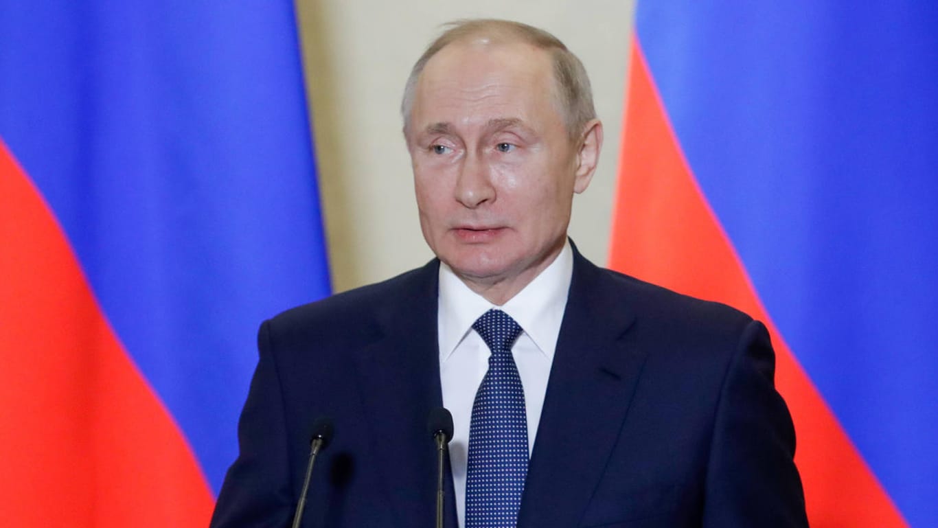Wladimir Putin: Russlands Präsident regiert seit 20 Jahren.