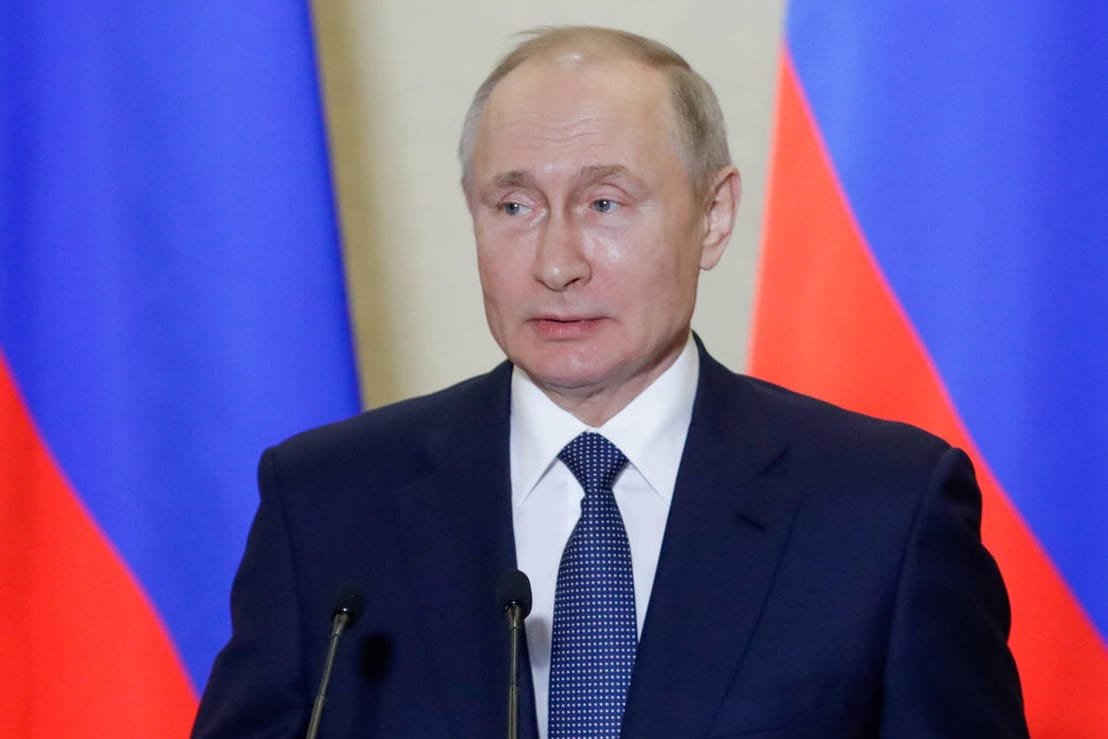 Wladimir Putin: Russlands Präsident regiert seit 20 Jahren.