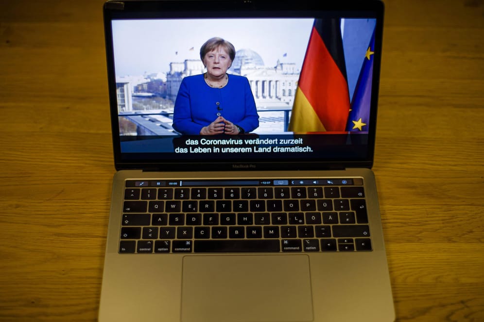 Die Ansprache von Bundeskanzlerin Angela Merkel