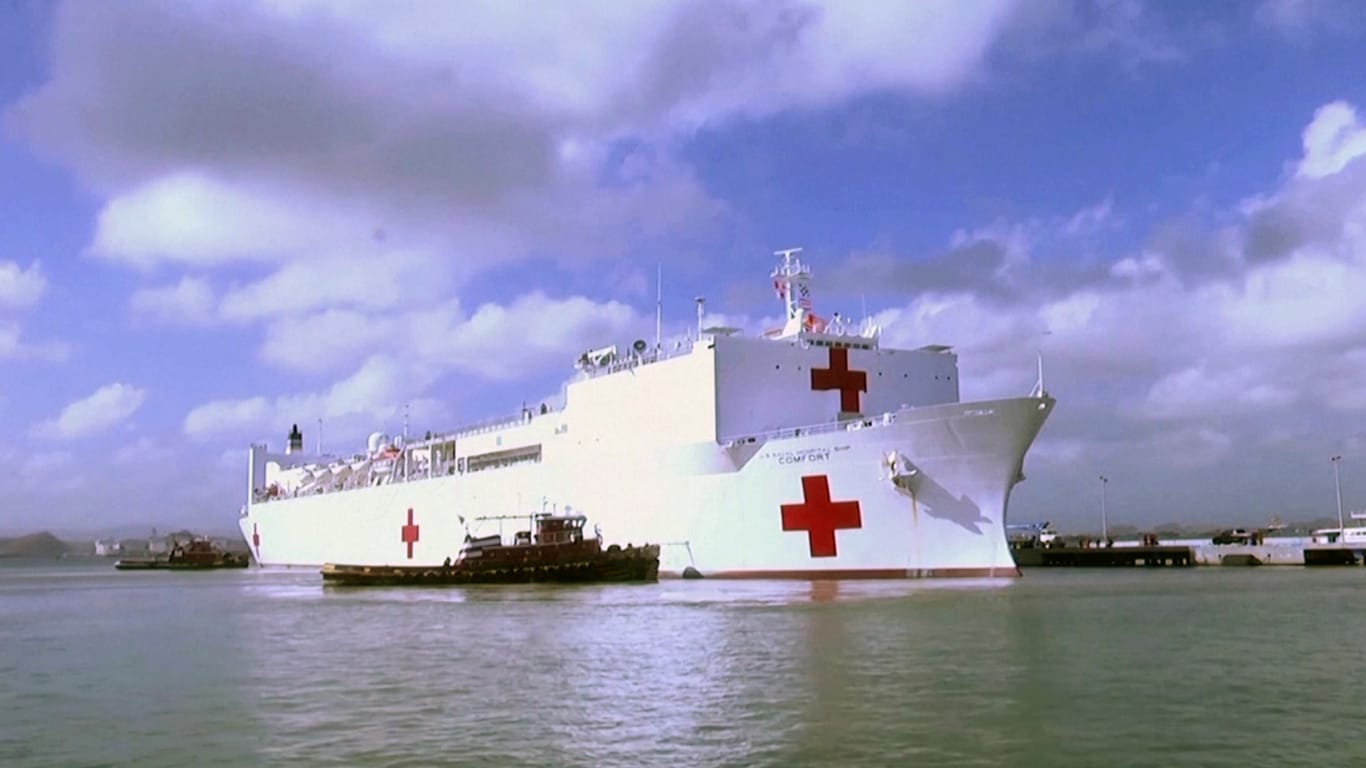 USA: Hier kommen gigantische Krankenhausschiffe zum Einsatz.