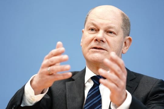 Finanzminister Olaf Scholz vergangene Woche während einer Pressekonferenz zu den wirtschaftlichen Auswirkungen der Coronakrise.