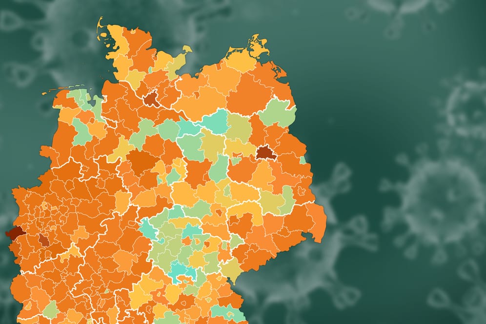 Infografik: Das Coronavirus verbreitet sich in Deutschland. t-online.de zeigt die Zahl der Infizierten auf Landkreisebene.