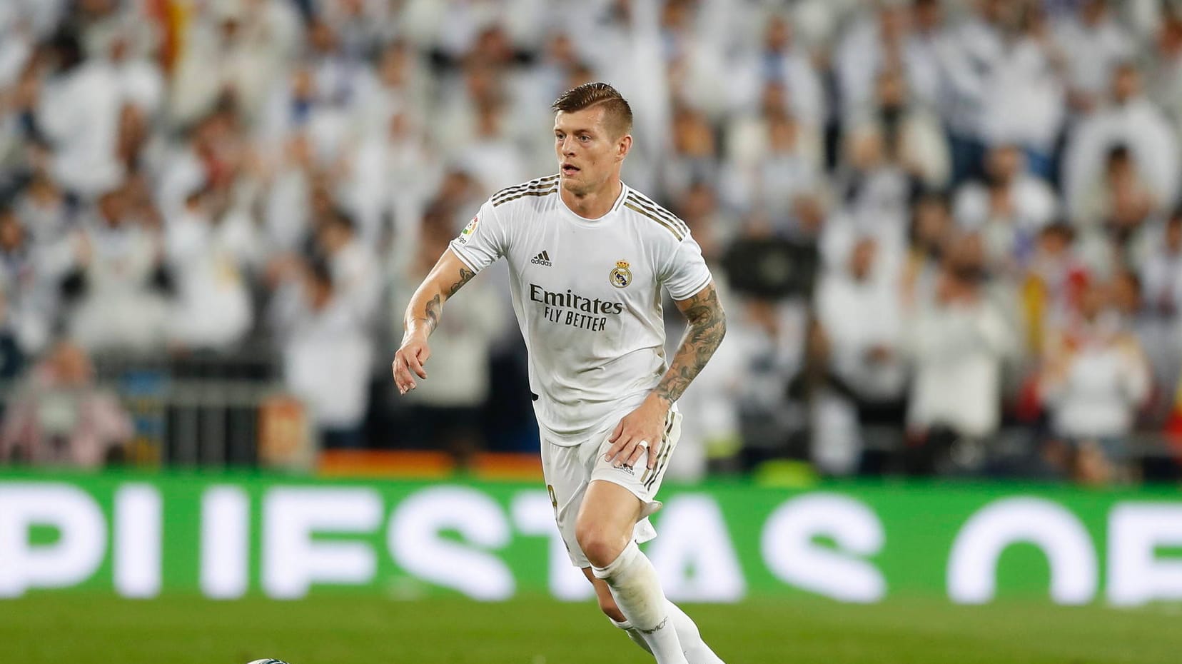 Befindet sich momentan in Quarantäne: Toni Kroos von Real Madrid. Befindet sich momentan in Quarantäne: Toni Kroos von Real Madrid.