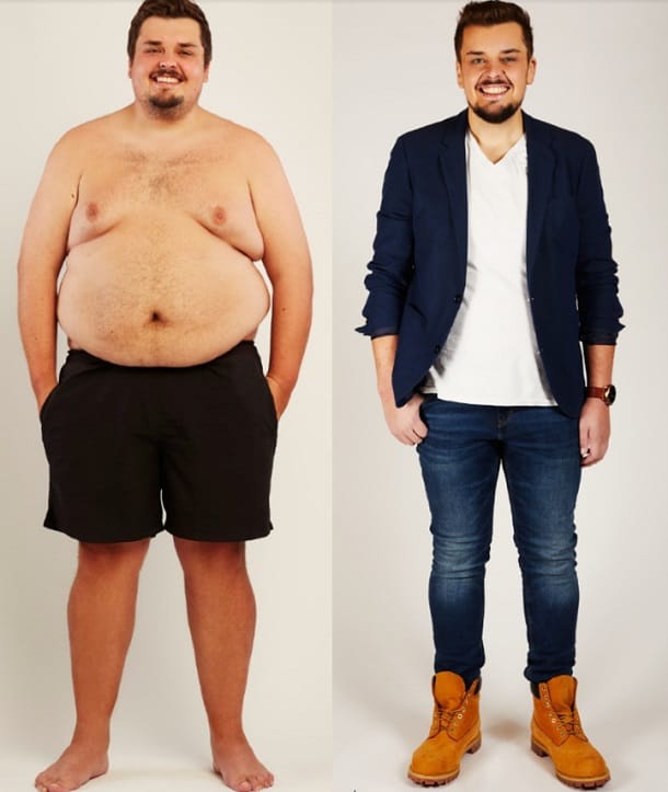 Daniel hat fast 90 Kilo abgenommen.