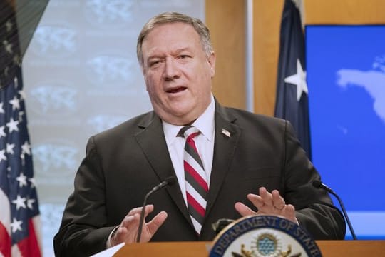 Mike Pompeo ist trotz der Pandemie nach Afghanistan gereist.