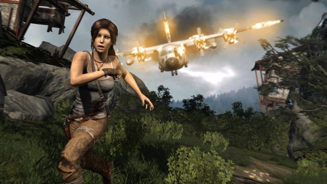 Ein Screenshot aus "Tomb Raider": Zwei Spiele der Reihe gibt es bis Dienstag kostenlos.