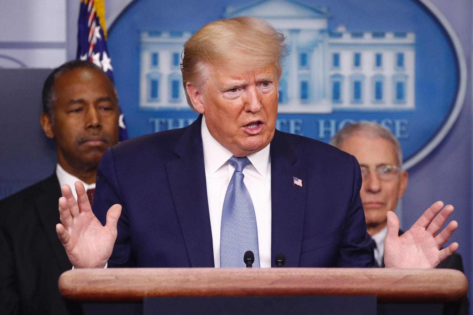 Donald Trump: Der US-Präsident verspricht eine baldige Erholung von der Corona-Krise