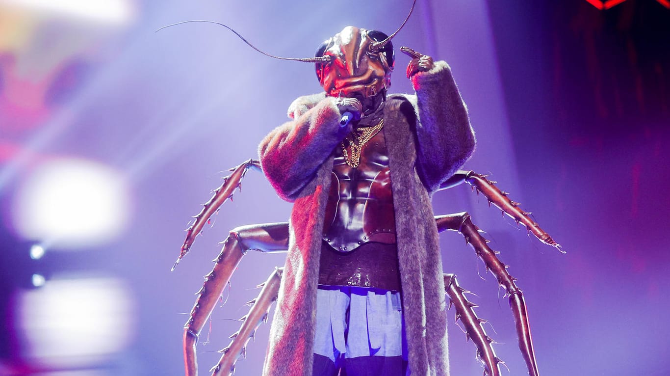 "The Masked Singer": Angelo Kelly steckt im Kakerlakenkostüm.