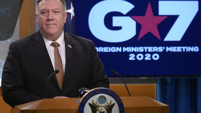 US-Außenminister Mike Pompeo macht China im Zusammenhang mit der Coronavirus-Pandemie schwere Vorwürfe. US-Außenminister Mike Pompeo macht China im Zusammenhang mit der Coronavirus-Pandemie schwere Vorwürfe.