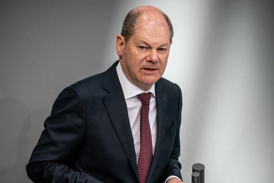 Vizekanzler Olaf Scholz: "Vor uns liegen harte Wochen.