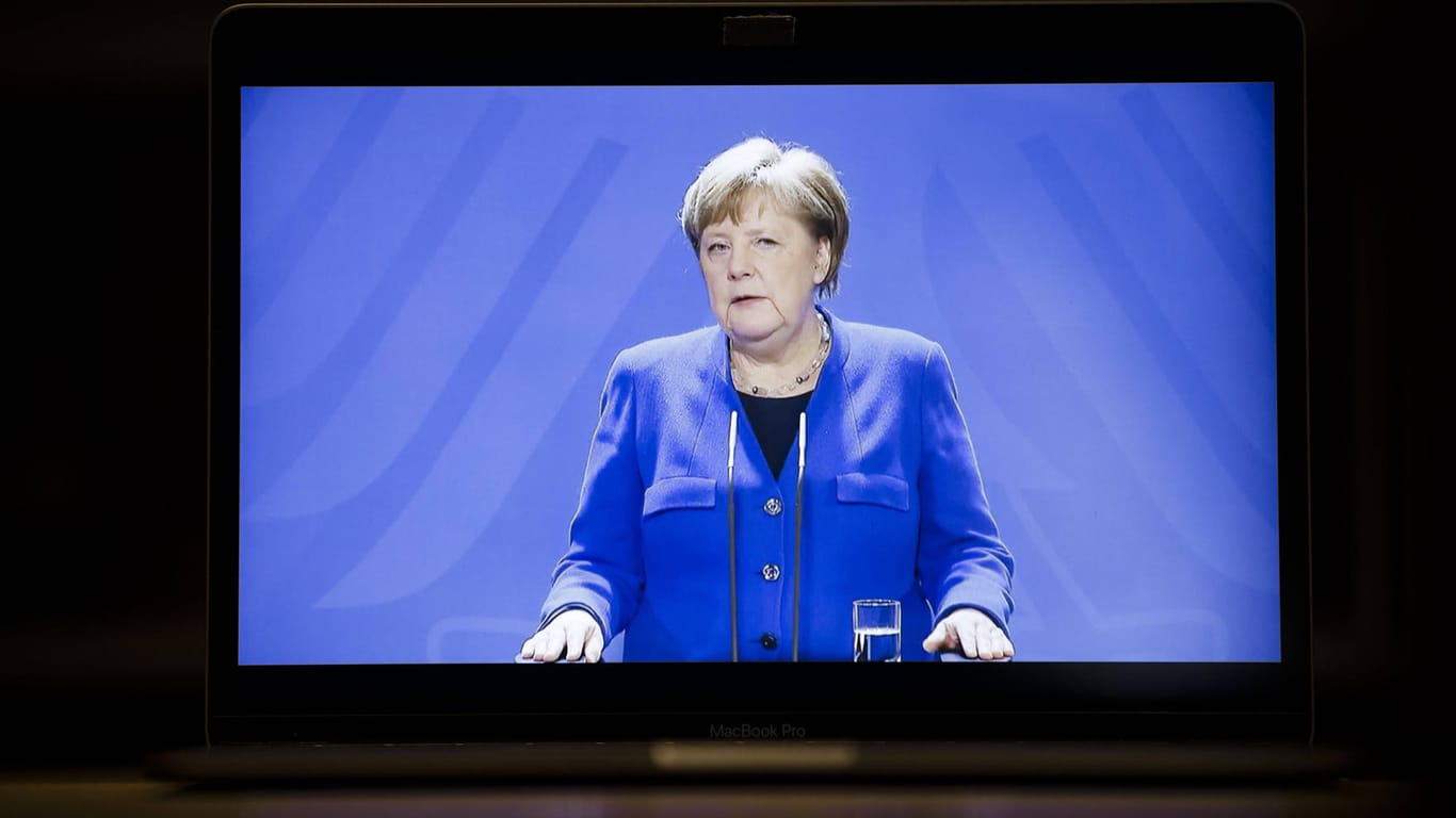 Angela Merkel: Zurzeit kann sie nur per Video mit ihren Kollegen kommunizieren. Die Bundeskanzlerin befindet sich in häuslicher Quarantäne.