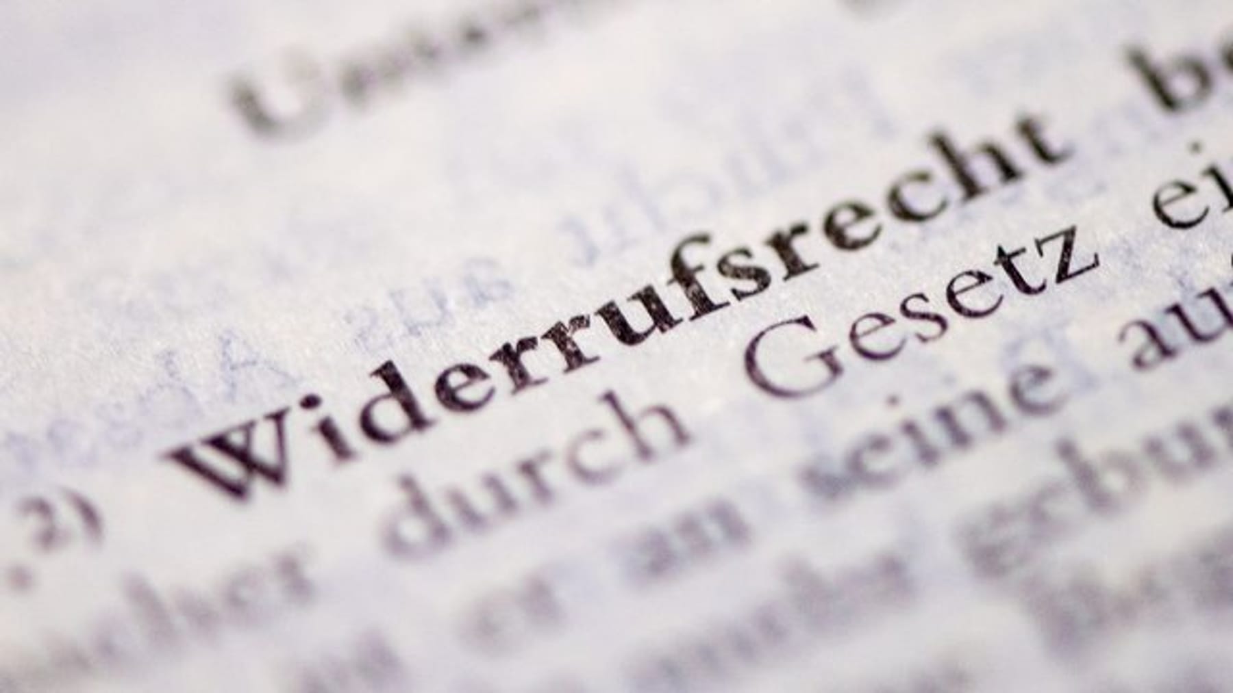 EuGH-Urteil: Widerrufsrecht Im Darlehensvertrag Muss Klar Formuliert Sein