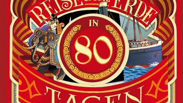 Klassiker der Weltliteratur: "Reise um die Erde in 80 Tagen" von Jules Verne.