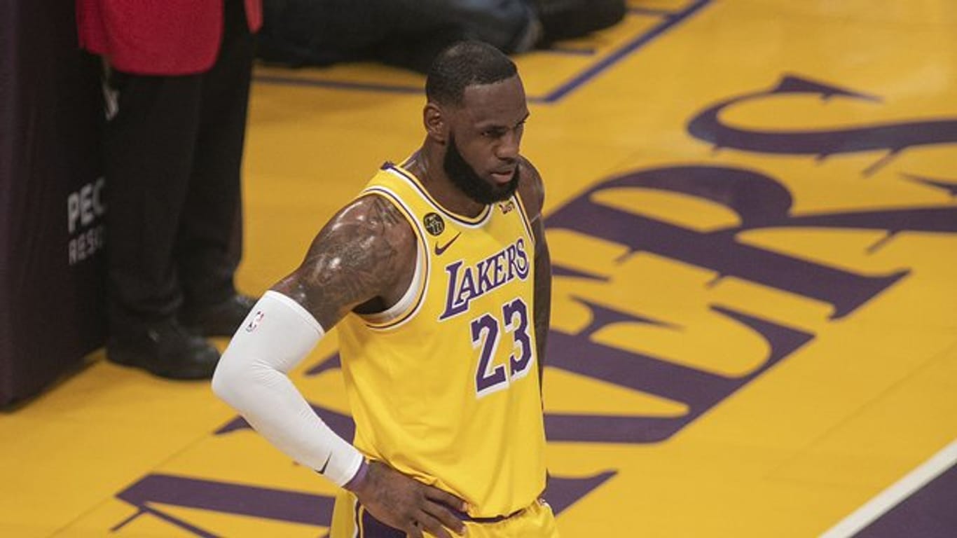 NBA-Superstar LeBron James spielt für die Los Angeles Lakers.