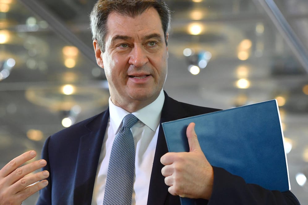 Der bayerische Ministerpräsident Markus Söder: Der CSU-Chef kommt nach Angaben des Instituts Insa auf eine Zustimmung von 156 von 300 möglichen Punkten.