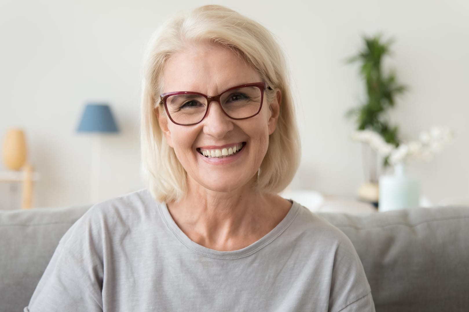 Lachende Frau