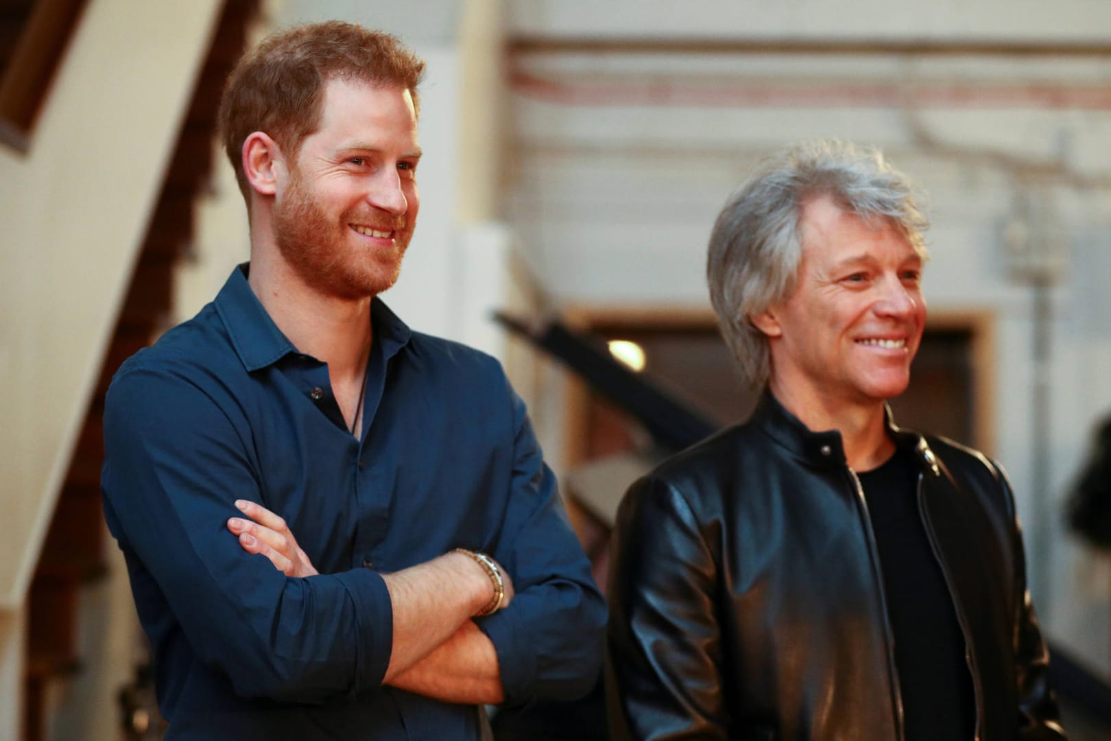 Prinz Harry und Jon Bon Jovi: Harry fragte den Sänger per Brief für die Zusammenarbeit an.