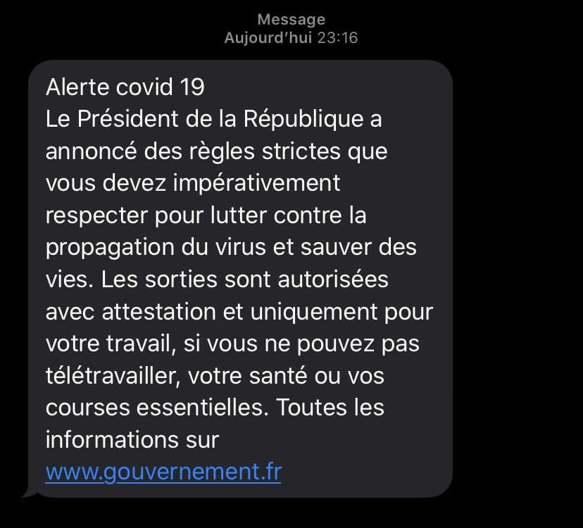 Frankreich informiert.