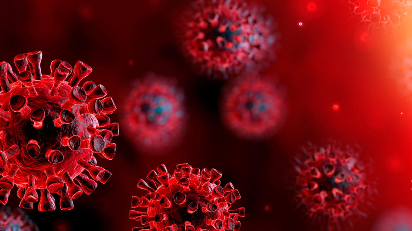 Symbolische Darstellung von Viren: Mit dem Projekt Folding@Home können Nutzer bei der Suche nach Therapien gegen das Coronavirus helfen.
