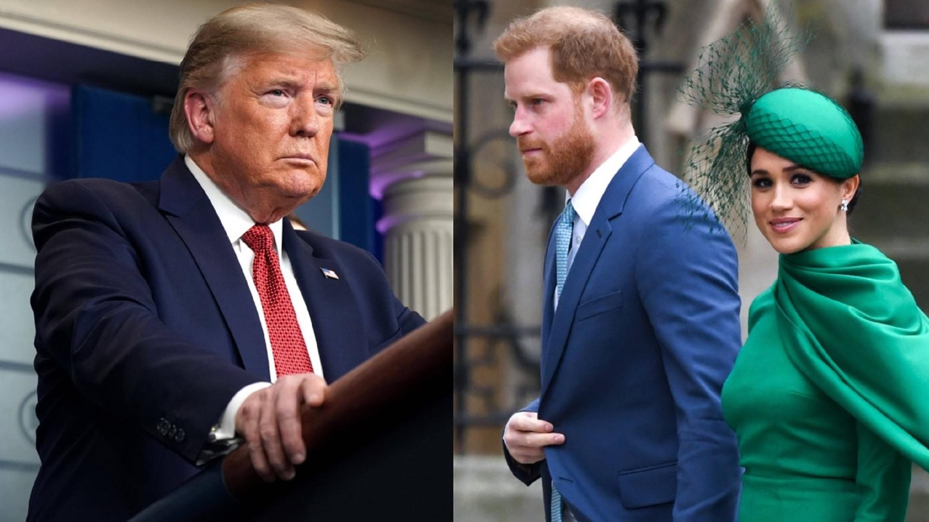 Donald Trump: Der US-Präsident mischt sich in den Umzug von Harry und Meghan ein.