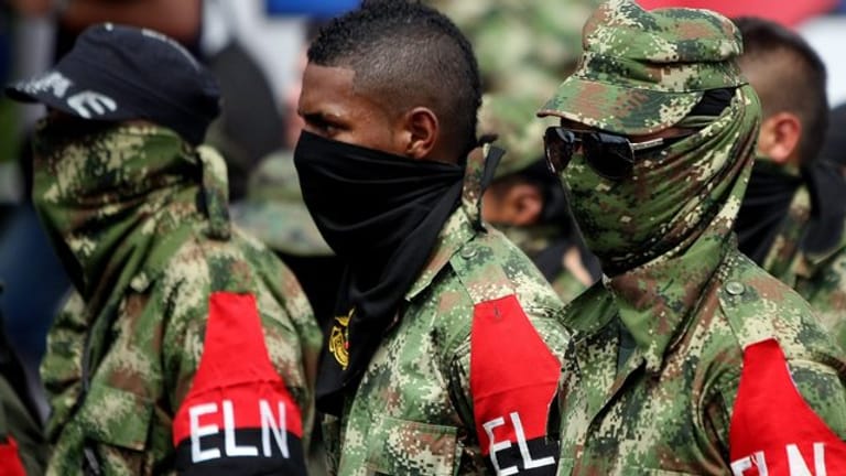 Rebellen der kolumbianischen Guerillagruppe ELN.